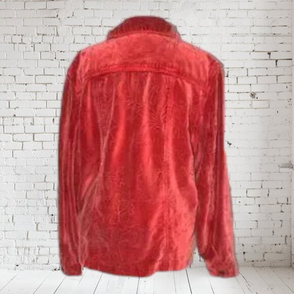 Coldwater Creek Embroidered Velvety Soft Shacket - Picture 5 of 5